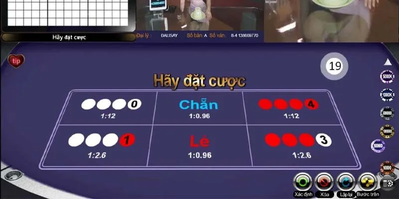 Hình thức đặt cược phổ biến trong xóc đĩa