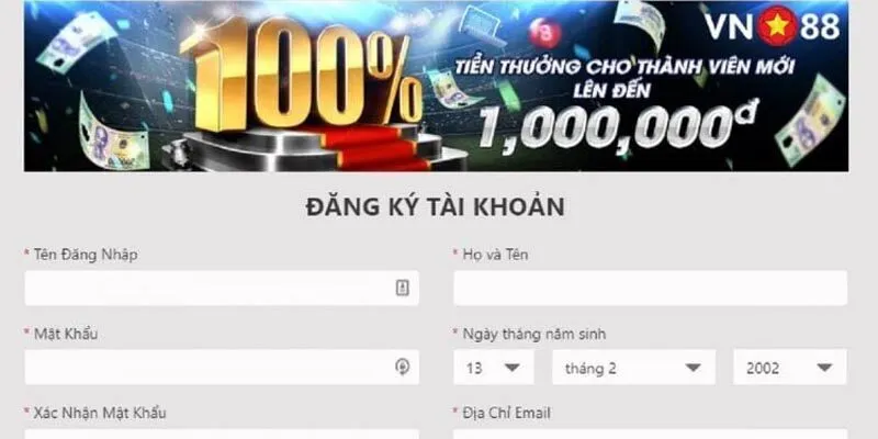 Lưu ý quan trọng khi tiến hành đăng ký VN88
