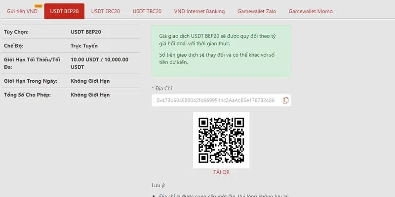 Rút tiền qua ví điện tử
